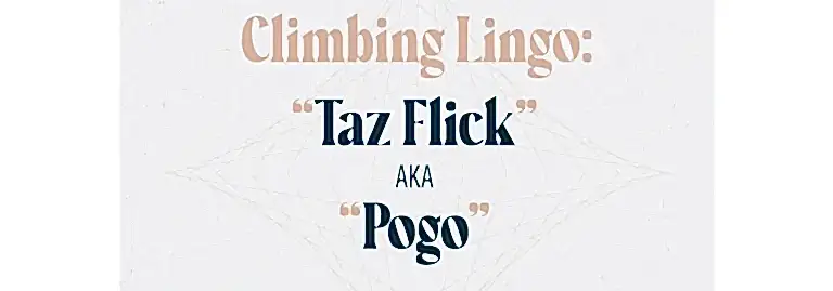 Climbing Lingo “Taz Flick”